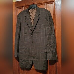 Hickey-Freeman Collection Barney's  New York 100% Wool Blazer Size 42 Long